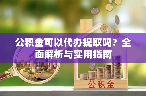 宁河公积金可以代办提取吗？全面解析与实用指南